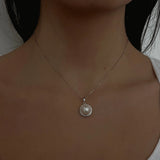 Halo Button Necklace