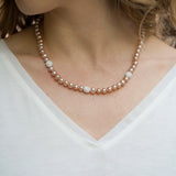 Collier Boules de Feu Blanc