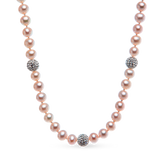 Collier Boules de Feu Blanc